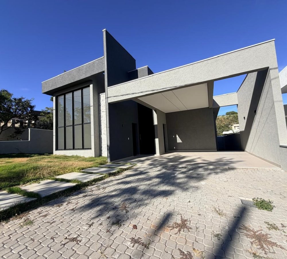 Casa moderna no Condomínio Mariposas em Lagoa Santa com piscina e espaço gourmet